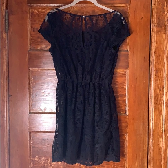 Hollister Dark Blue Lace Lined Dress - Picture 2 of 8
